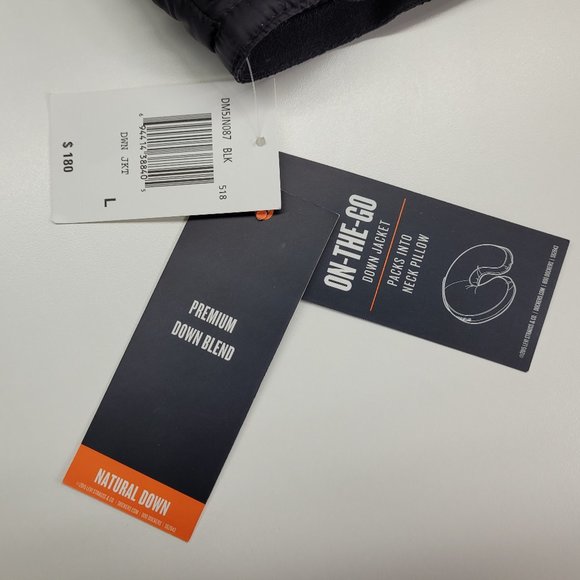 Dockers men's down blend travel coat size L black - Picture 3 of 4